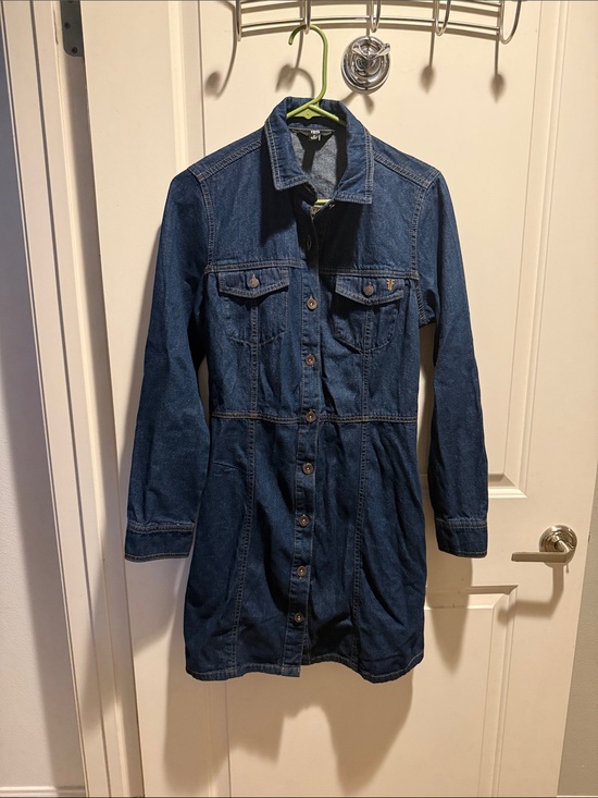 Frye Jackets & Blazers - Frye Indigo Denim Button-Front Jacket Dress